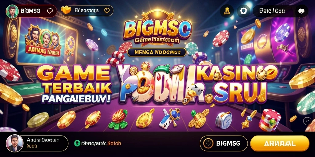 Tampilan gameplay seru di BIGMSG dengan efek visual memukau.