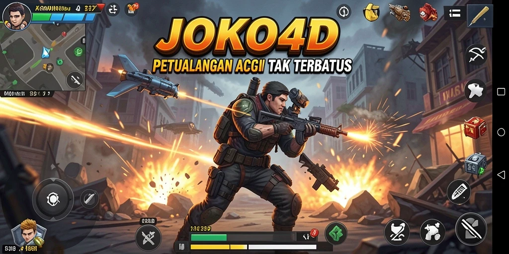 Tampilan gameplay seru JOKO4D dengan karakter beraksi dinamis.