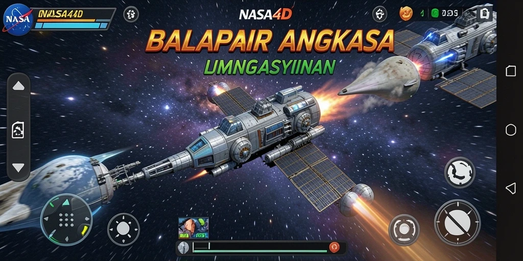 Gameplay menakjubkan di luar angkasa dengan balapan seru.