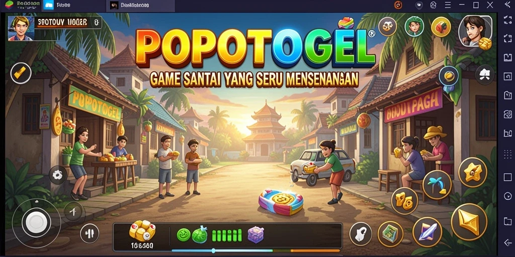 Tangkapan layar gameplay POPOTOGEL menampilkan aksi seru dan grafis cerah.