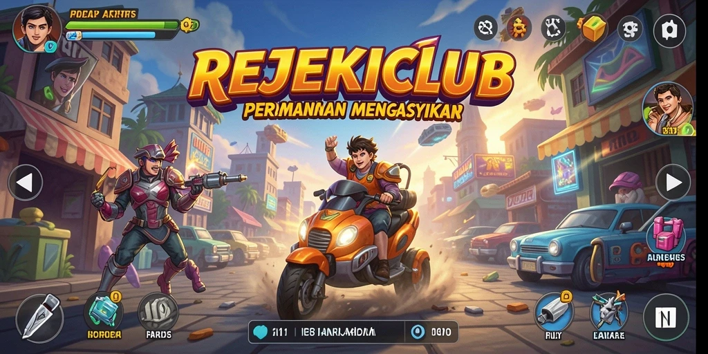 Tampilan gameplay seru dari REJEKICLUB yang menantang.