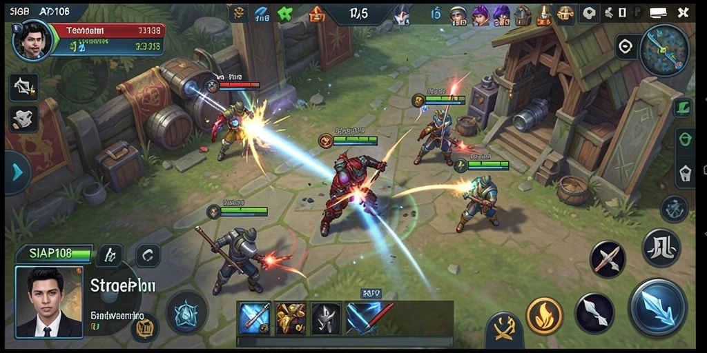 Tampilan gameplay mendebarkan dari SIAP108 yang menunjukkan strategi dalam aksi.
