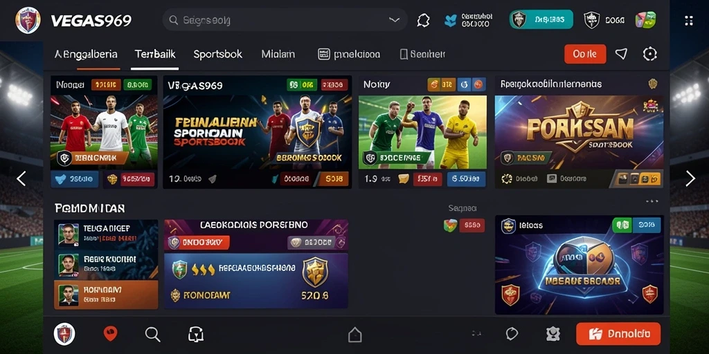 Tampilan menarik dari gameplay VEGAS969 dalam dunia Sportsbook.